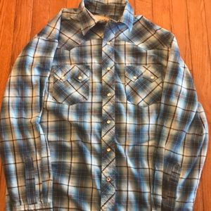 Wrangler Men’s Western Style Shirt, Size M